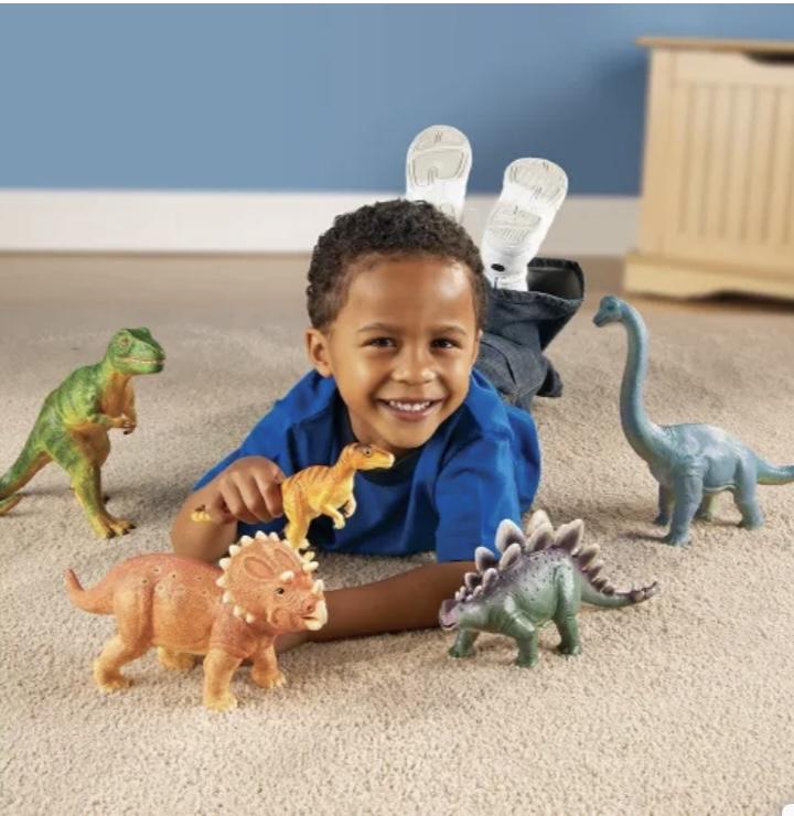 Jumbo Dinosaurs - The Montessori Room Learning Resources, Toronto, Ontario, Canada, Learning Resources, Learning Resources jumbo dinosaurs, dinosaurs, best dinosaur figures, plastic animals, plastic dinosaurs, animal figurines, best gift for 3 year old, imaginative play