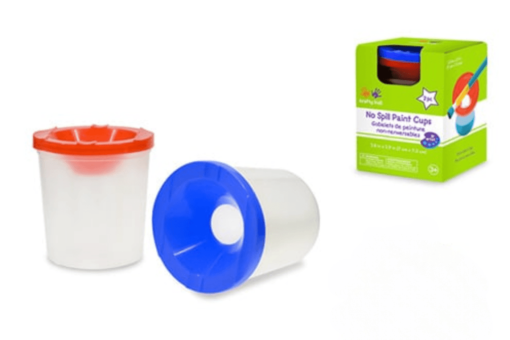 Kids No-Spill Paint Cups - 2pc