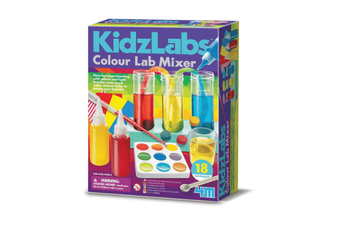 KidzLabs Colour Lab Mixer - The Montessori Room, 4M, science toys, educational toys, best toys for 5 year olds, colour mixing experiements, science experiments for kids, The Play Kits by Lovevery, Lovevery, Montessori toy subscription, buy Lovevery item individually, Lovevery Canada, Lovevery in store, The Problem Solver Play Kit 43 to 45 months