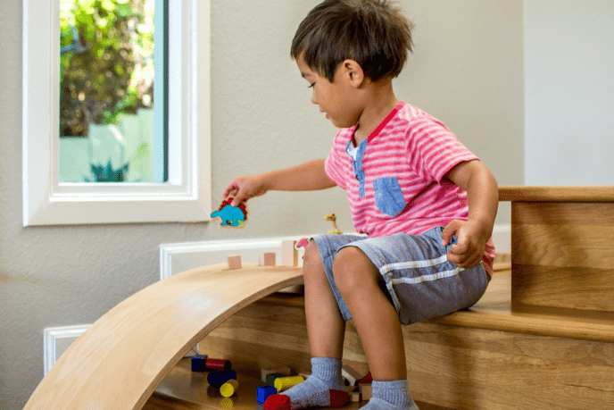 Kinderfeets Balance Board Natural Rainbow The Montessori