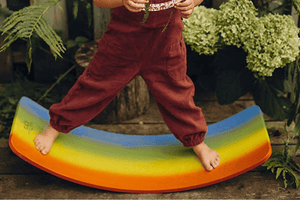 Kinderfeets Balance Board (Natural & Rainbow)