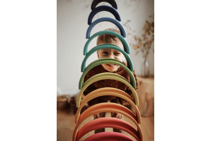 Kinderfeets Wooden Rainbow Arches - The Montessori Room