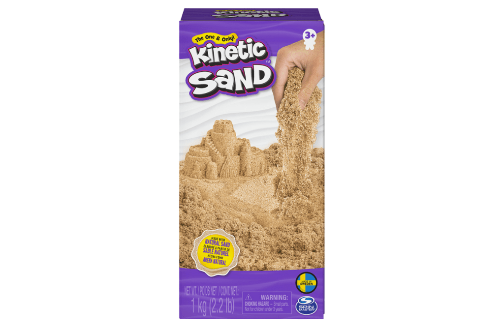 Kinetic Sand - Sand box 1 kg - Brown, kinetic sand toronto, beach coloured kinetic sand, Toronto, Canada