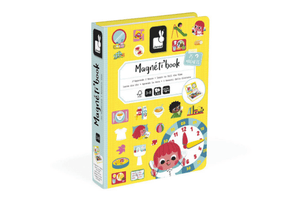 Learn To Tell The Time Magneti'book - The Montessori Room, Toronto, Ontario, Canada, Magneti'book, games to learn time, telling time games, Janod, magnet games, travel toys, travel games, analog clock games, teaches time, teaches young kids about time, digital time