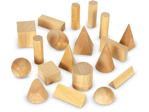 Learning Resources LER4298 Wood Geometric Solids, Set Of 19, geometric solids, wooden geometric solids, teach children geometric shapes, Toronto, Canada