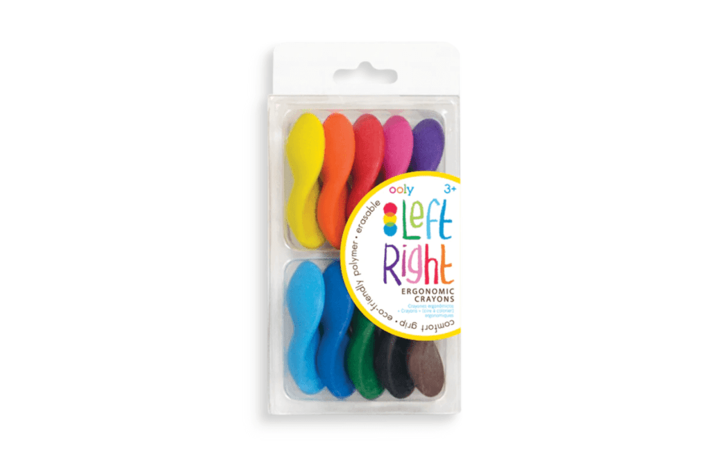 Left Right Ergonomic Crayons (Set of 10)