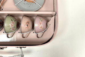 Les Rosalies Tea Set - Tear Inside Case