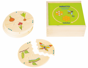 Life Cycle Puzzle by Beleduc - The Montessori Room, Beleduc, wooden puzzles, life cycle puzzles, animal puzzles, educational toys, educational puzzles, science toys, science tools, children's puzzle, 7 in 1 puzzle, Toronto, Ontario, Canada