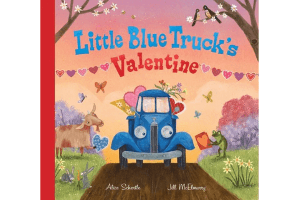 Little Blue Truck Valentine, board book, best-selling book series for toddlers, best Valentine&#39;s Day gift for toddler, The Montessori Room, Toronto, Ontario, Canada. 