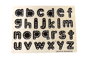 Lowercase Alphabet Tracing Puzzle