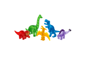 Magna Tiles, Dino 5 piece set, dinosaur toys, magnetic dinosaurs, magnetic toys, open ended toys, imaginative play, best toys for kids, award winning toys, magnetic tiles, The Montessori Room, Toronto, Ontario, Canada