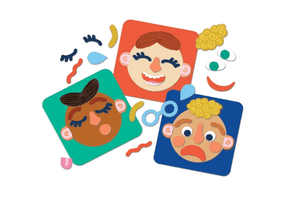 Making Faces Magnetic Set - The Montessori Room, Toronto, Ontario, Canada, Manhattan Toy, magnetic faces, Magnetic toys, social emotional toys, toys that teach emotion, feelings toys, educational toys