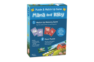 Match Up Game and Puzzle: Baby and Mama