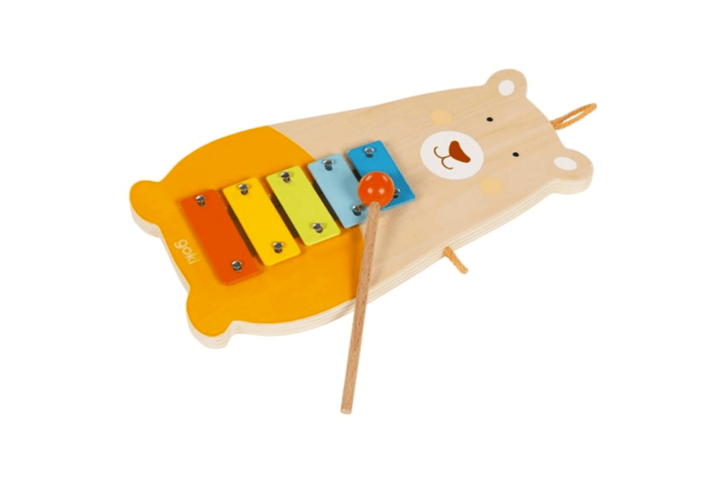 Eco Parade Musical Instruments Metal Xylophone (Bear) by Goki