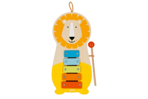 Metal Xylophone - Lion - by Goki, The Montessori Room, Toronto, Ontario, Canada.  First instrument, instruments for toddlers, wooden instruments, child-sized instruments, music.