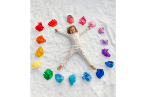 Mini Playsilks by Sarah's Silks - The Montessori Room, Toronto, Ontario, Canada, Sarah's Silks, playsilks, best playsilks, open-ended toys, best open-ended toys, imaginative toys, imagination, best gifts for kids, silk, play fabrics, play scarves, scarves for kids,