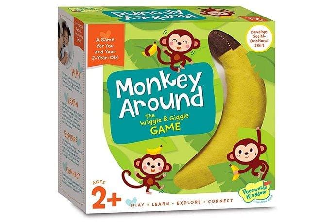 Monkey Around - The Montessori Room, Toronto, Ontario, Canada, Peaceable Kingdom, board games for 2 year olds, toddler board games, toddler games, movement games, best gift for 2 year old