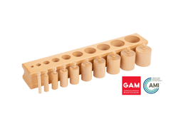 Montessori cylinders knobbed puzzle set of cheapest 2