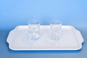 Montessori Wet Pouring Activity - includes 2 Glass Pitchers & Melamine Tray
