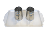 Montessori Wet Pouring Activity - includes 2 Metal Pitchers & Melamine Tray