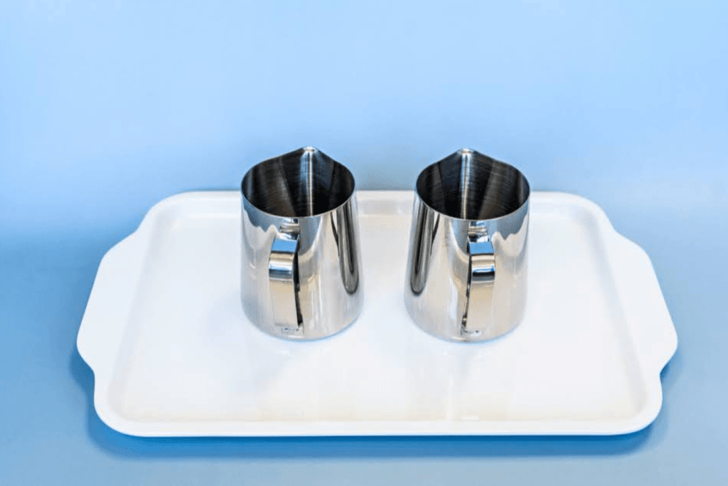 Montessori Dry Pouring Activity - includes 2 Glass Pitchers & Wooden Tray, DIY Montessori Activities, Toronto, Canada, Pouring activities for toddlers, Montessori pouring activities, what are pouring activities in Montessori