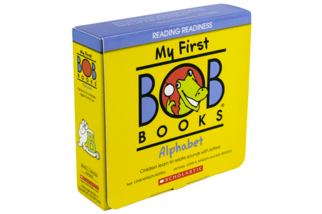 My First Bob Books: Alphabet [Reading Readiness], age 3 to 5, introduction to the alphabet, best books for children learning to read, relating sounds to letters, phonics, letters as symbols of a sound, best books for teaching children to read, 12 books, The Montessori Room, Toronto, Ontario, Canada. 