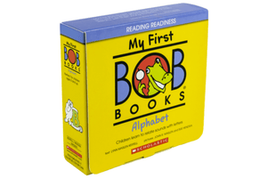 My First Bob Books: Alphabet [Reading Readiness], age 3 to 5, introduction to the alphabet, best books for children learning to read, relating sounds to letters, phonics, letters as symbols of a sound, best books for teaching children to read, 12 books, The Montessori Room, Toronto, Ontario, Canada. 