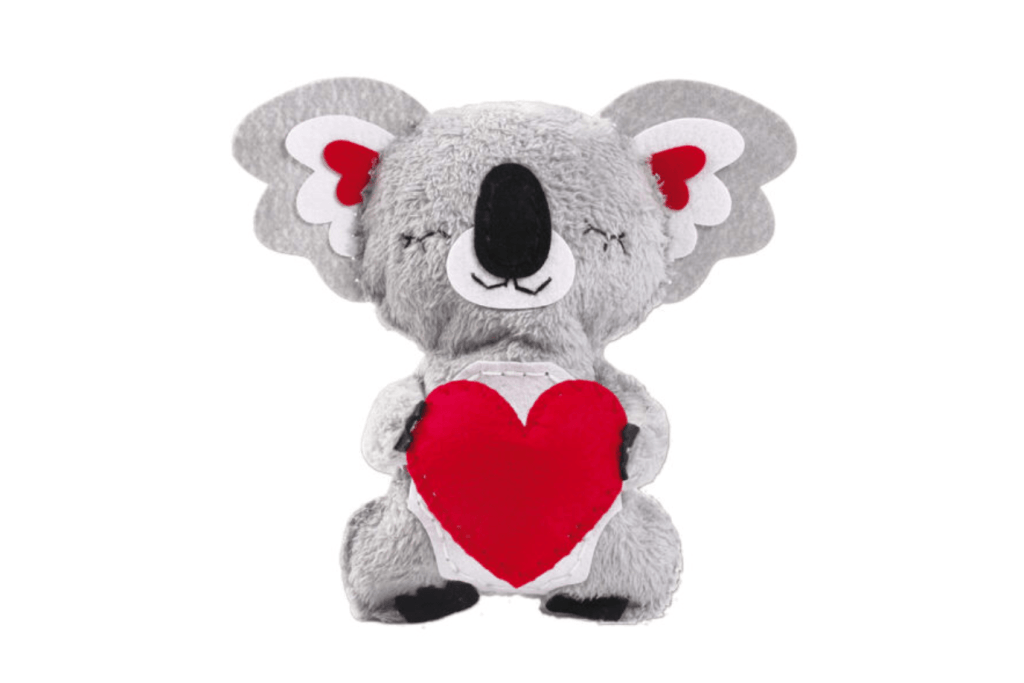 My First Sewing Doll - Koala, sewing for kids, sewing kits for kits, make your own plush, make your own stuffed animal pattern, make a stuffy kid, crafts for six, seven, eight year olds, Toronto, Canada, AVENIR