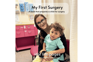 My First Surgery, a book that prepares a child for surgery, real life pages, by Kaela Teitge and Taryn Mason, 1 to 8 year olds, books for children with real photographs, books for children with real images, Montessori-aligned books, Montessori classroom books, The Montessori Room, Toronto, Ontario, Canada.