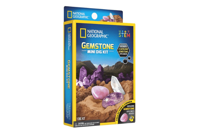 National Geographic Impulse Mini Dig Gem, National Geographic Toys, dig kit, science toys, gemstone dig kit, dig gemstones, STEM toys, gemstone toys, digging toys, best toys for 8 year old, The Montessori Room, Toronto, Ontario, Canada