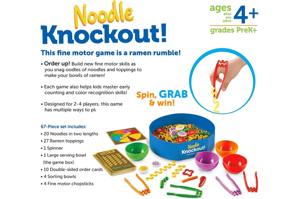 Noodle Knockout - Ramen Fine Motor Game I The Montessori Room