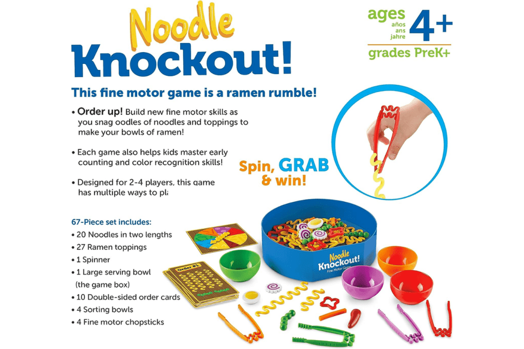 Noodle Knockout - Ramen Fine Motor Game