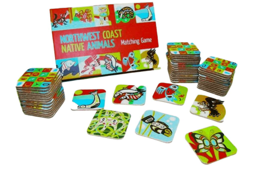 Native Northwest Northwest Coast Native Animals Matching Game