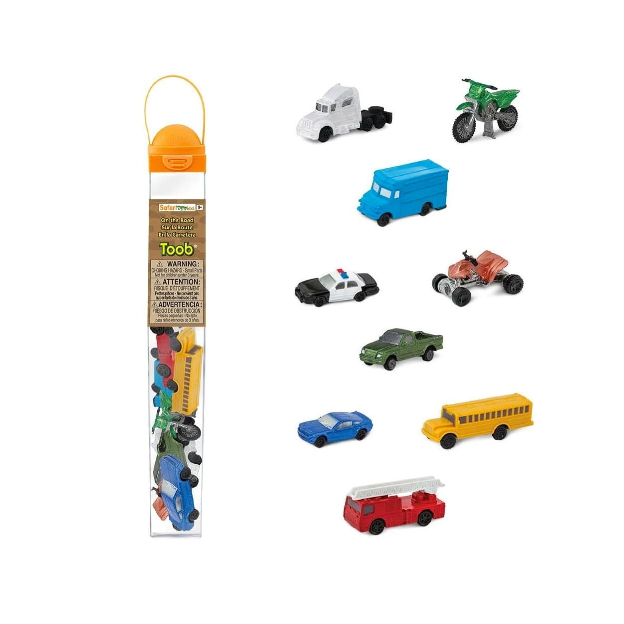 On The Road Toob® - The Montessori Room, Safari Ltd, Toronto, Ontario, Canada, plastic vehicles, plastic cars, trucks, buses, educational toys