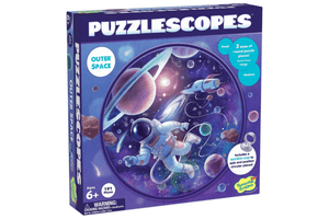 Peaceable Kingdom Puzzlescopes: Outer Space – 191-Pc. Puzzle for Kids Ages 6 & Up – Included Suction Cup to Spin and Position Circular Pieces – Great for Home or Classrooms, Outer space puzzles for kids, space puzzles for 6 year olds, space puzzles for 7 year olds, space puzzles for kids, best puzzles for 6 year olds, Toronto, Canada