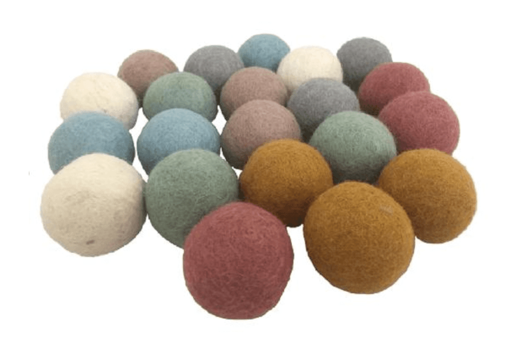 Papoose Felt Earth Balls (5cm, 7 balls)