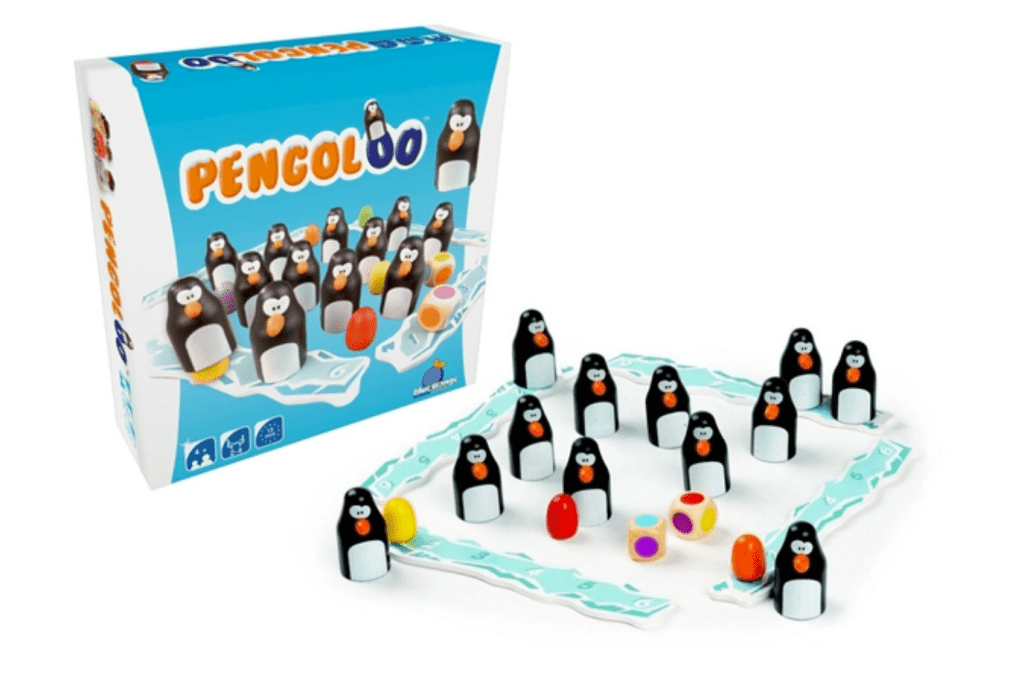 Pengoloo Board Game, Blue Orange Games, Toronto, Canada, board games for 4 year olds, board games for 5 year olds, family game night with little kids, family game night board games 4 year old, 5 year old, Toronto, Canada
