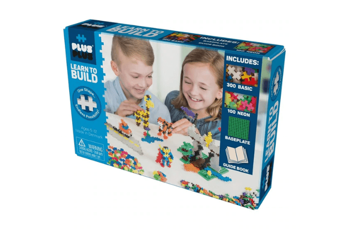 Plus-Plus Learn To Build - Basic - The Montessori Room, Toronto, Ontario, Canada, Plus Plus, basic set, 400 pc set, best toys for 5 year old, best gift for 5 year old, starter set for plus plus, puzzle pieces, construction toys, best toys for travel, toys for on the go, building toys