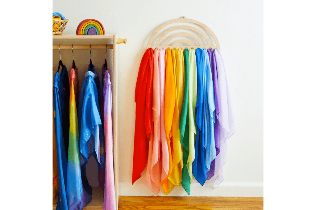 Rainbow Playsilk Display