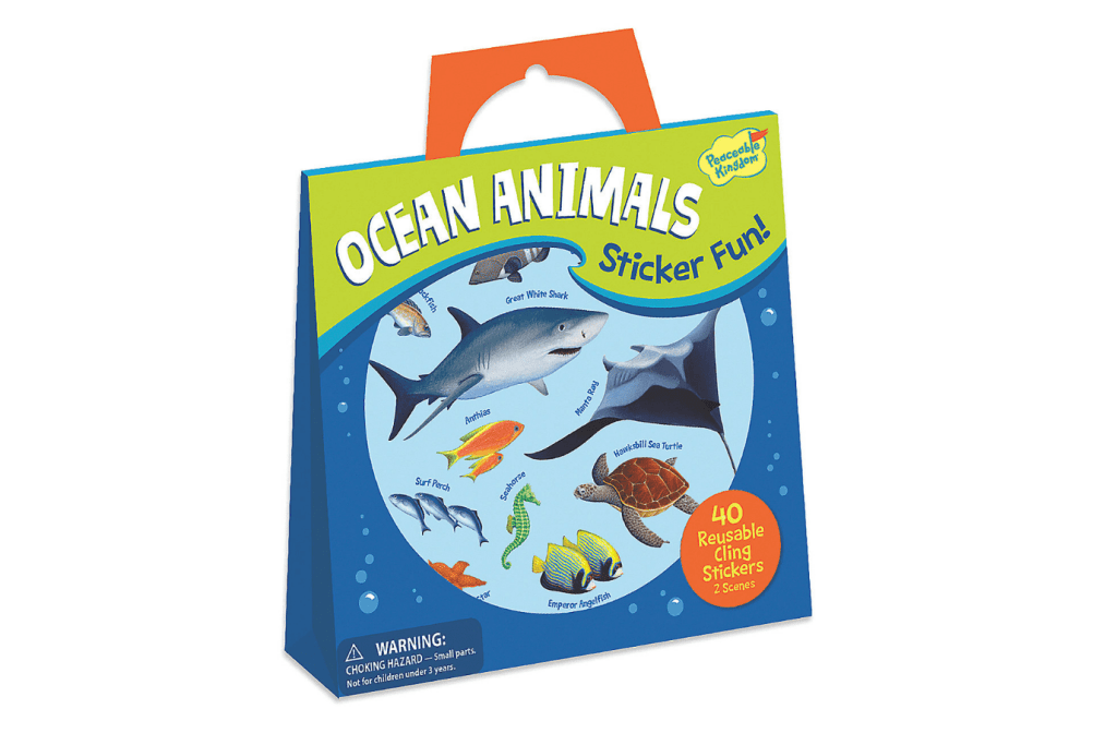 Peaceable Kingdom Ocean Animals Reusable Sticker Activity Sets (various themes)