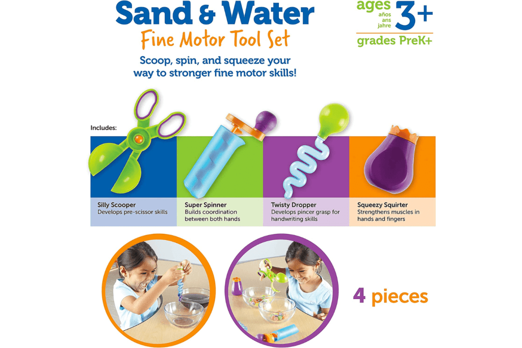 Sand and Water Fine Motor Tool Set I The Montessori Room