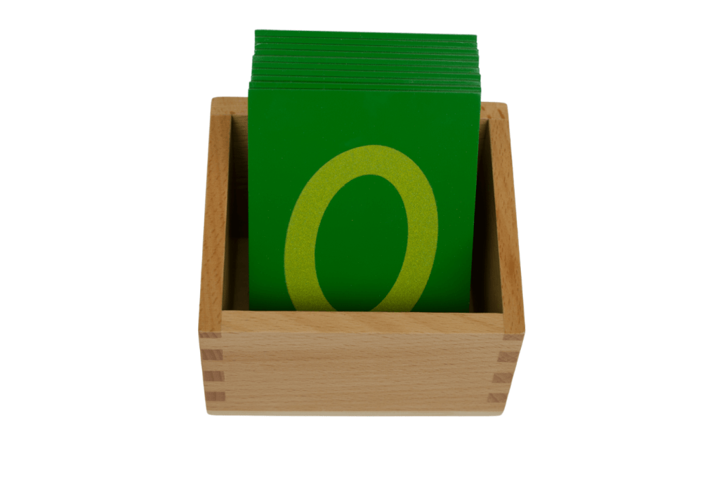 Sandpaper Numbers with Box, Montessori, tracing numbers, Montessori, sandpaper, learning numbers, shelf work, Pre-casa Montessori materials, casa Montessori materials, Toronto, Canada