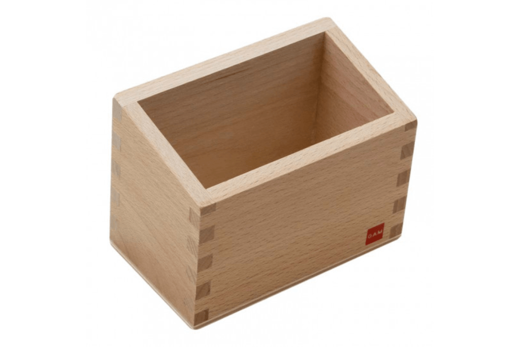 Sandpaper Numerals Box, Montessori math material, box for Sandpaper Numbers, GAM, AMI approved, Casa classroom materials, Primary classroom materials, The Montessori Room, Toronto, Ontario.