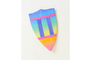 Sarah's Silks Rainbow Shield