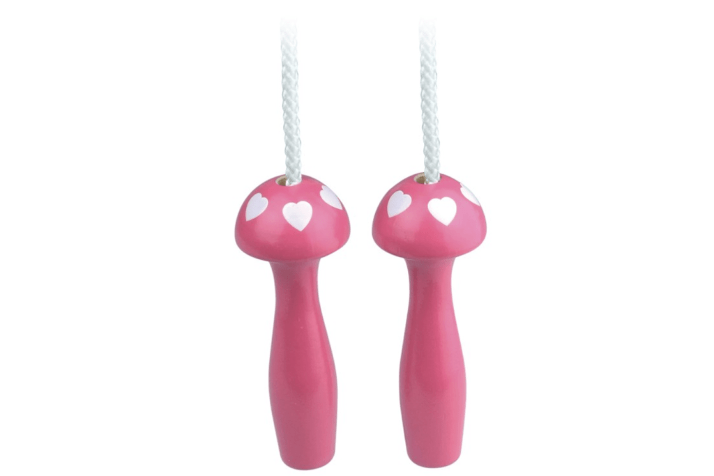 Skipping rope, made in France, best outdoor toys for kids, valentine's gifts for kids, heart gifts for kids, Vilac Hearts Skipping Rope, Toronto, Canada