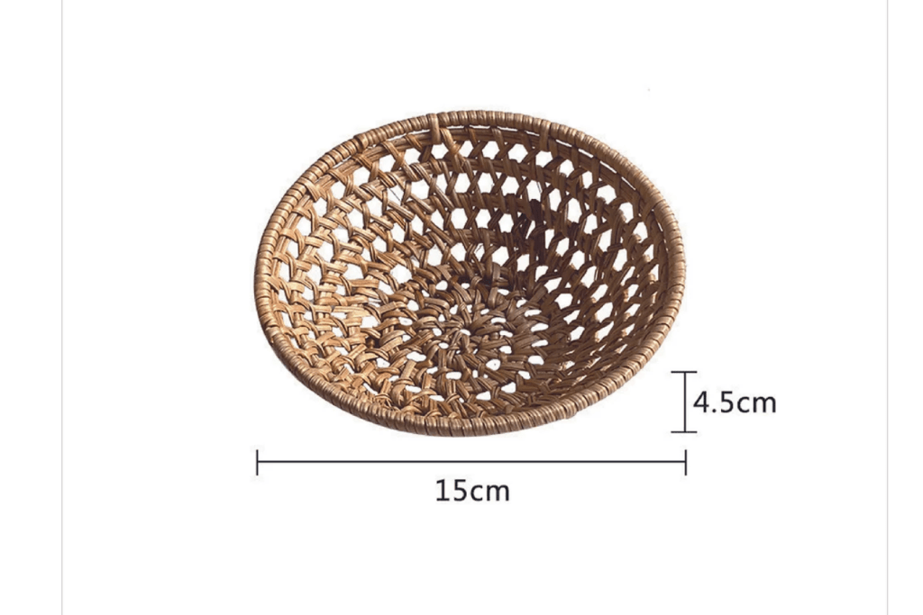 MVITA Large Small Rattan Baskets (Two Sizes)