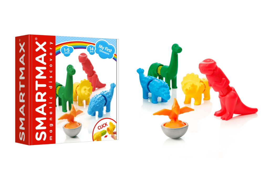SmartMax Magnetic Discovery My First Dinosaurs, SMARTMAX, magnetic toys for toddlers, magnetic toys for preschoolers, magnetic toys for little kids, magnetic toys for babies, building toys for toddlers, STEM toys toddlers, Toronto, Canada