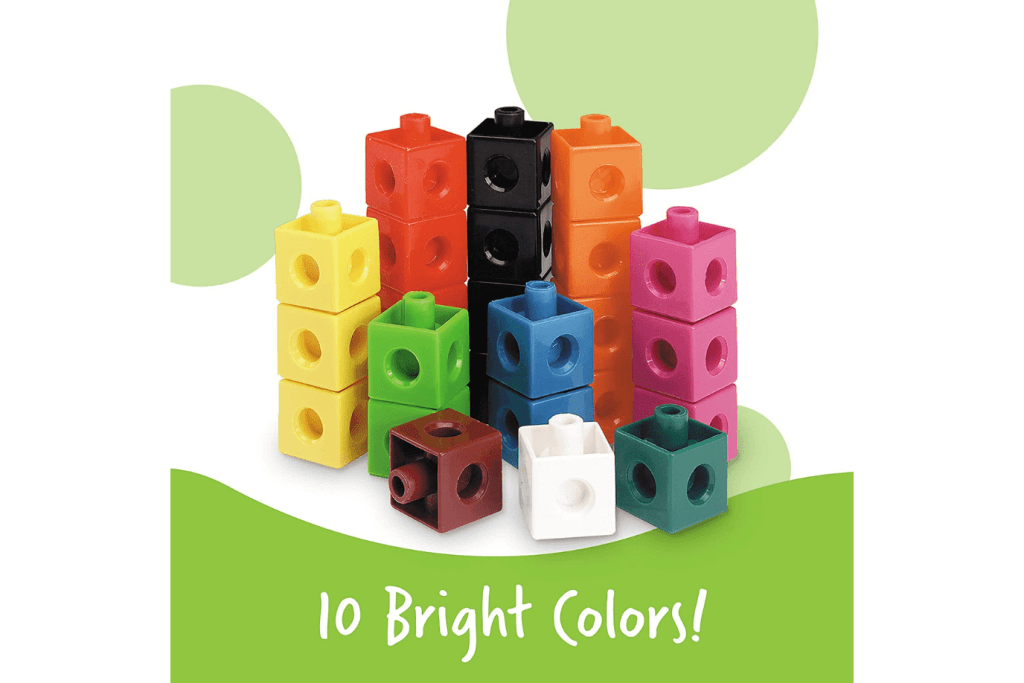 Cubes Learning Ressources Snap Cubes (Set of 100) by Learning Resources - The Montessori Room