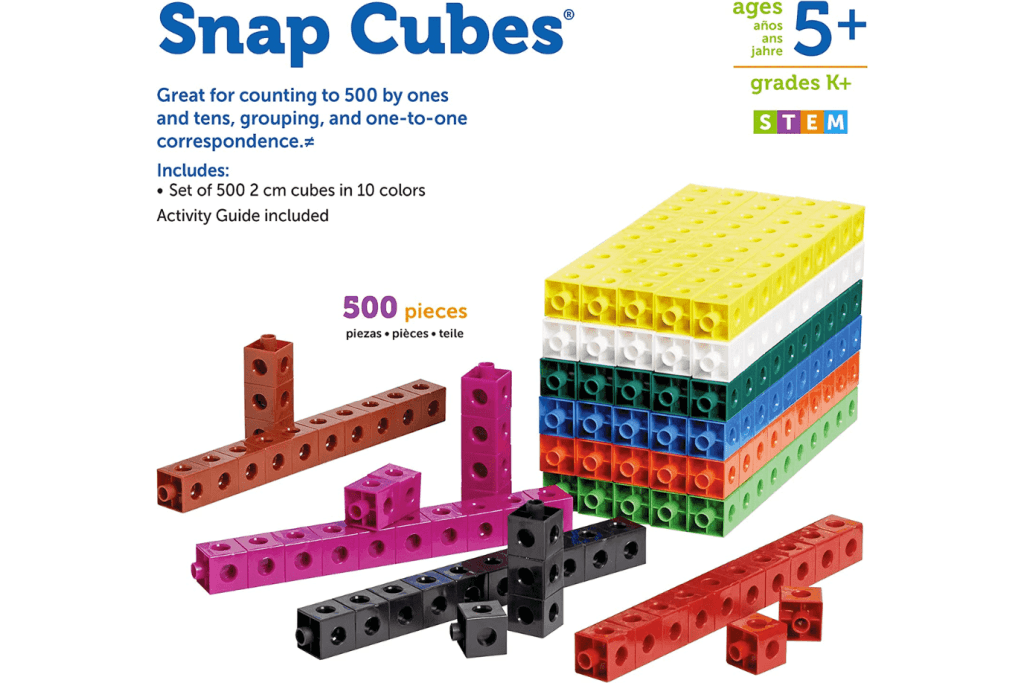 Snap Cubes Set of 500 by Learning Resources The Montessori Room