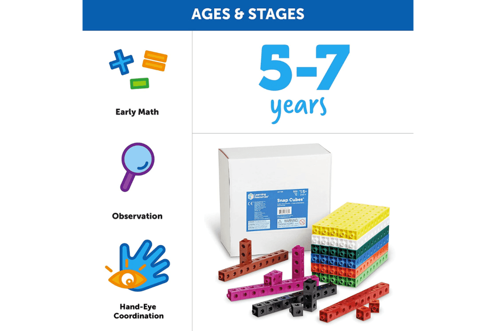 Snap Cubes (Set of 500) by Learning Resources - The Montessori Room